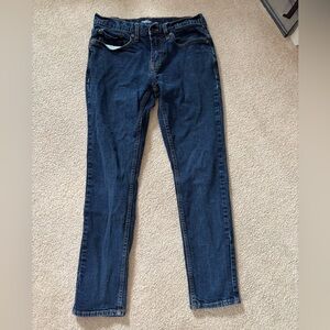 Old navy men’s dark wash slim stretch jeans.  29x30.